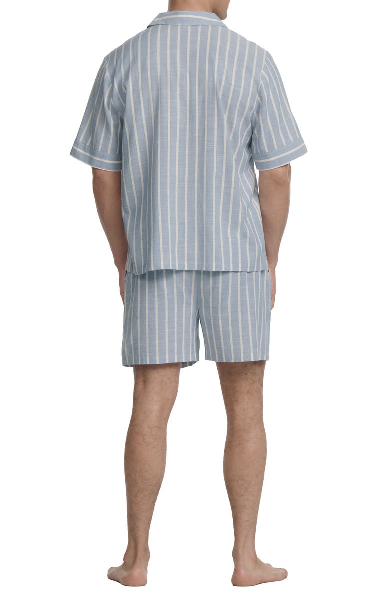 Eberjey Nautico Stripe Short Pajamas, Alternate, color, Classic Stripe Slate