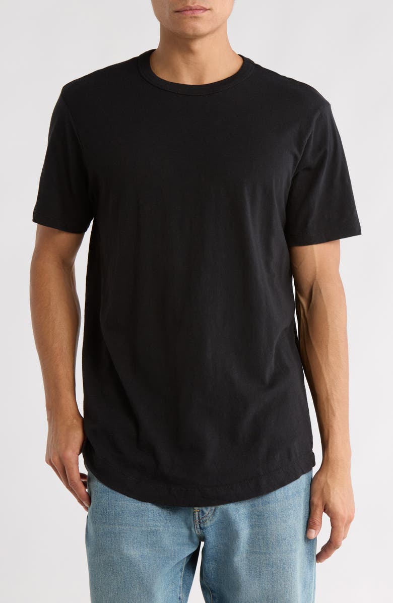 BUCK MASON Slub Cotton Crewneck T-Shirt, Main, color, Black