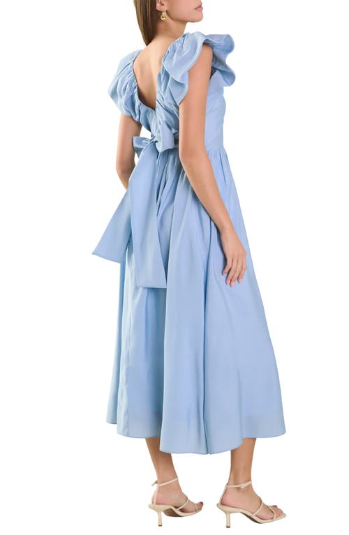Endless Rose Tie Back Maxi Dress In Powder Blue