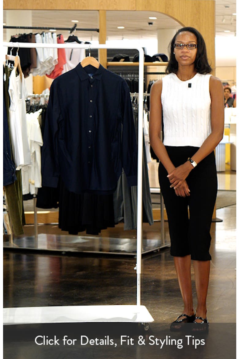 Relaxed Fit Cotton & Silk Button-Up Shirt video