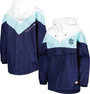 Tommy Hilfiger Women's Tommy Hilfiger Blue/Deep Sea Blue Seattle Kraken Staci Half-Zip Windbreaker Jacket
