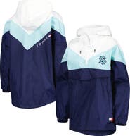 Tommy Hilfiger Women's Tommy Hilfiger Blue/Deep Sea Blue Seattle Kraken Staci Half-Zip Windbreaker Jacket