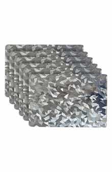Mirrored Set of 6 Placemats