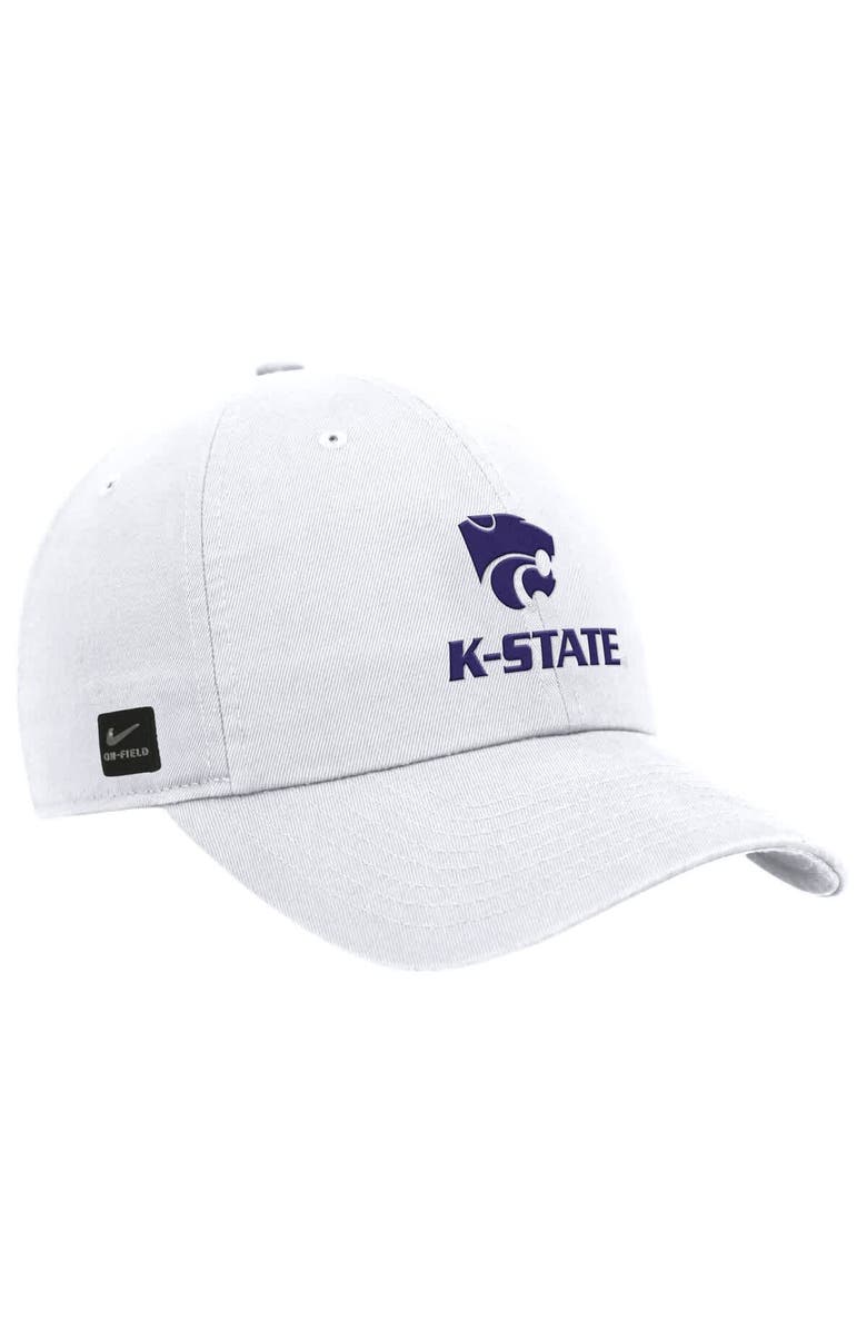 Nike Men's Nike White Kansas State Wildcats 2025 On-Field Club Adjustable Hat, Main, color, White