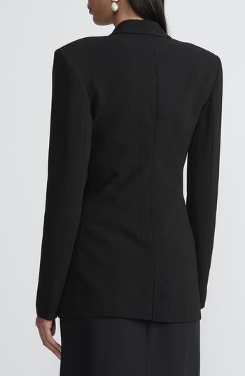 Lafayette 148 New York Single Breasted Three Button Blazer