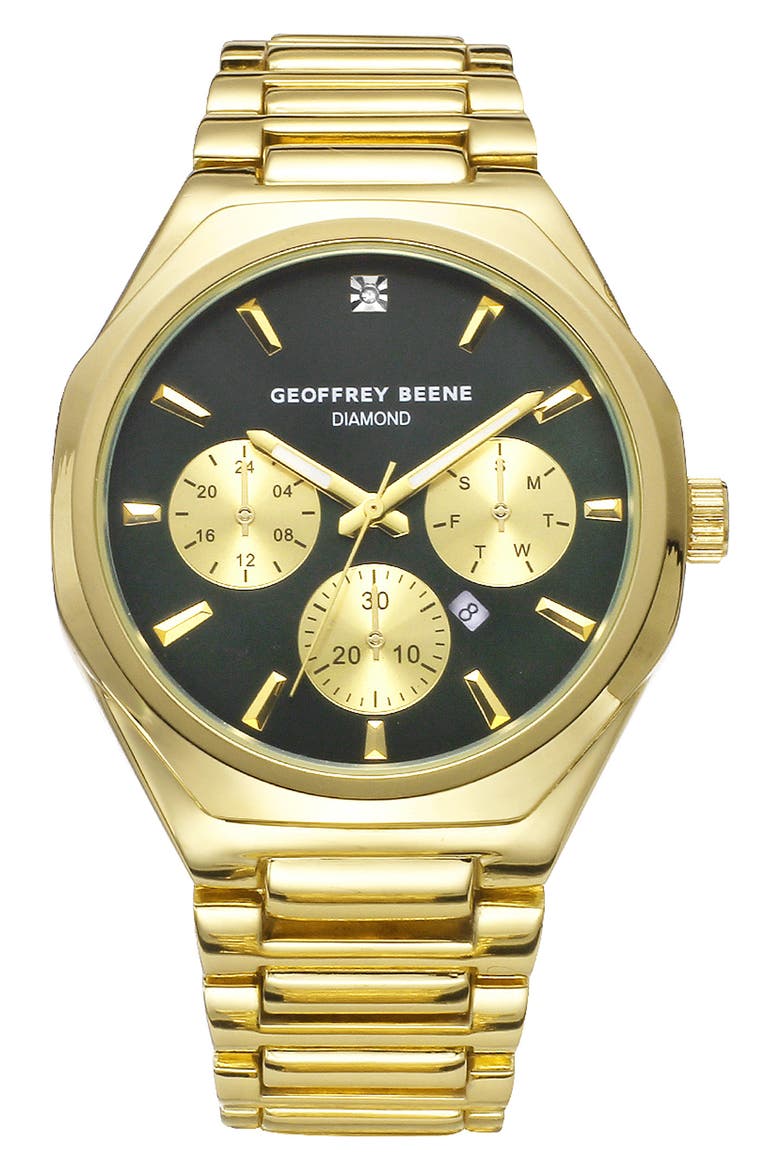 Genuine Diamond Bracelet Watch, 41mm, Main, color, GOLD
