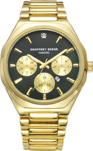 GEOFFREY BEENE Genuine Diamond Bracelet Watch, 41mm