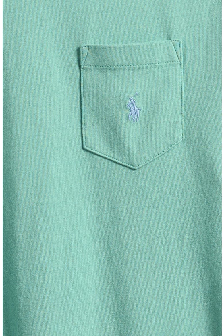 Kids' Cotton Jersey Pocket T-Shirt, Alternate, color, ESSEX GREEN