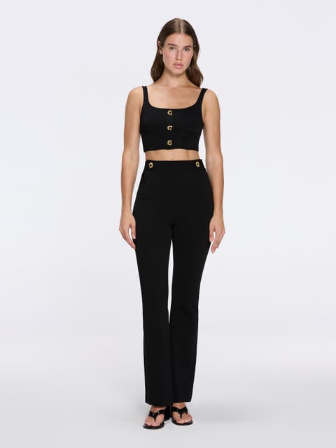 Colette Knitted High Waisted Wide-Leg Pant
