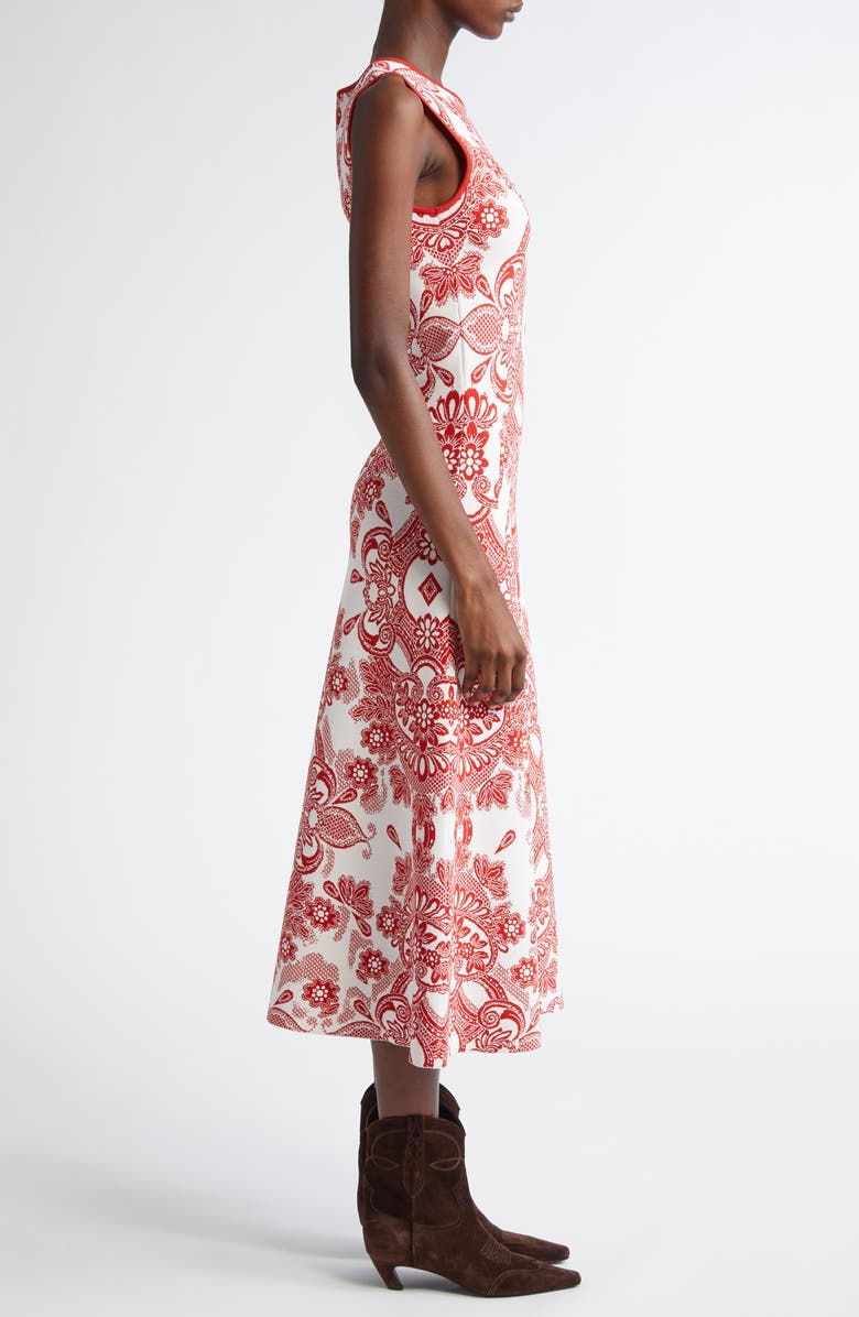 Etro Paisley Jacquard Midi Sweater Dress, Alternate, color, 