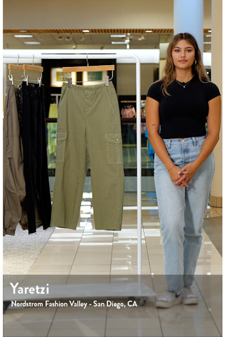 Zoella Stretch Cotton Crop Cargo Pants video