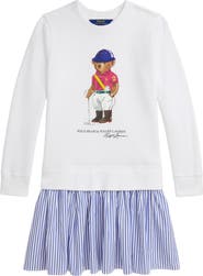 Polo Ralph Lauren Kids' Magic Fleece Bear Logo Dress