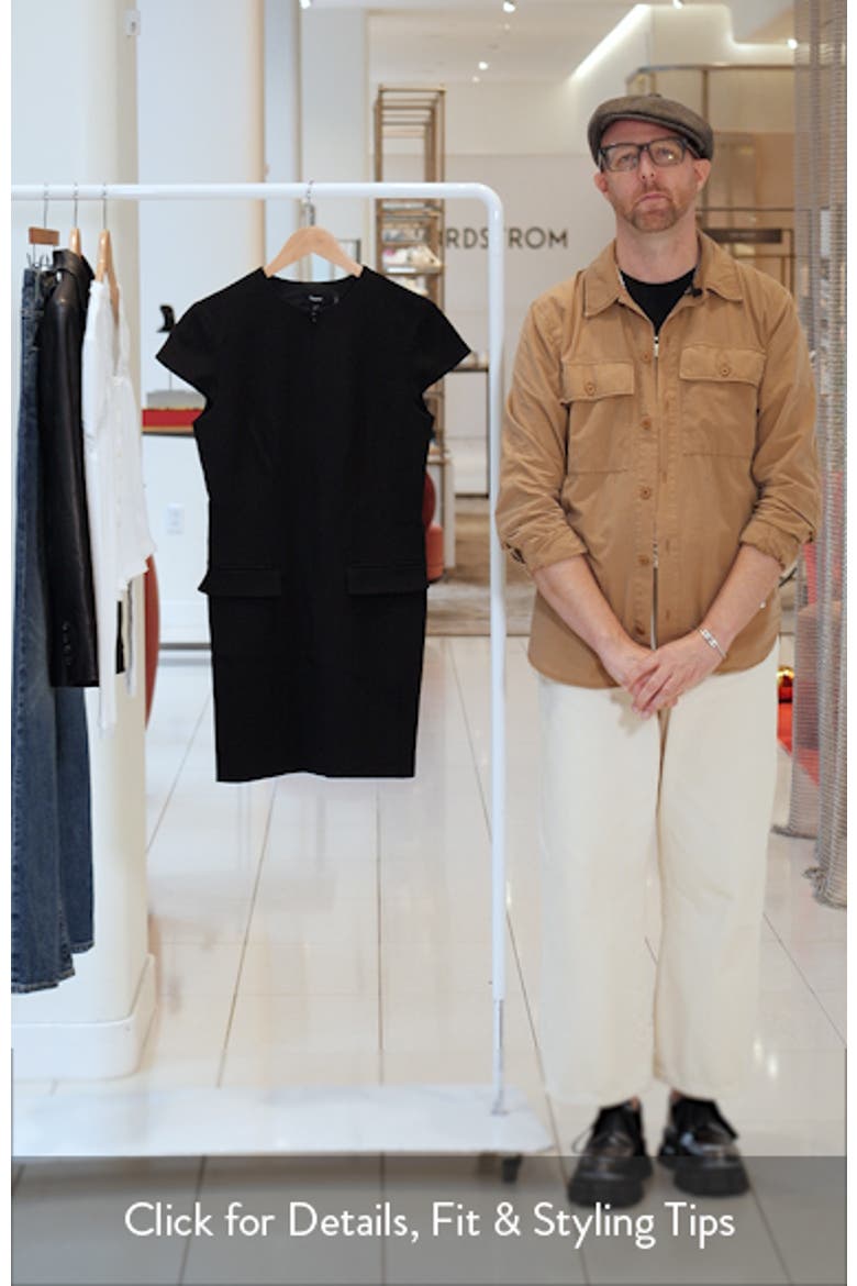 Short Sleeve Front Zip Minidress video