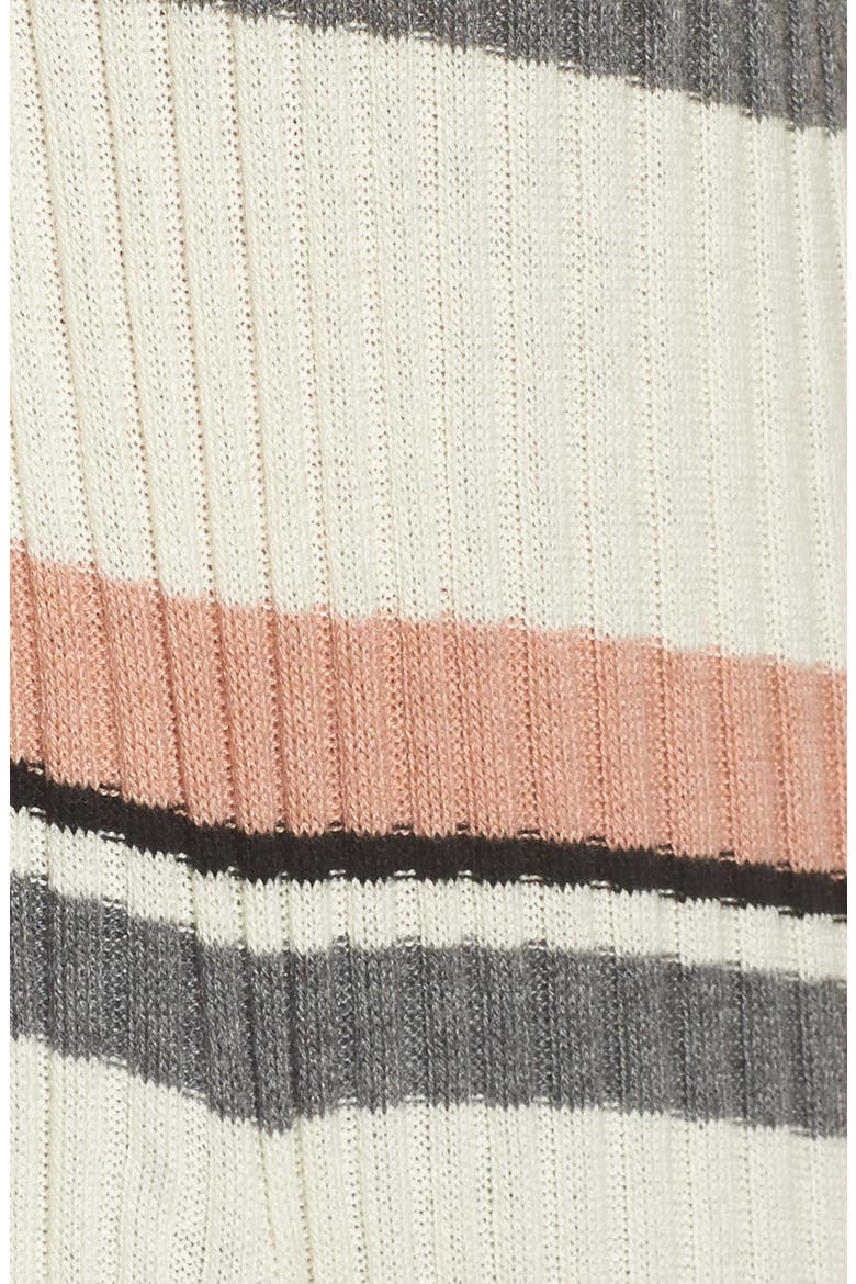 Stripe Midi Open Cardigan, Alternate, color, IVORY EGRET MEGAN STRIPE