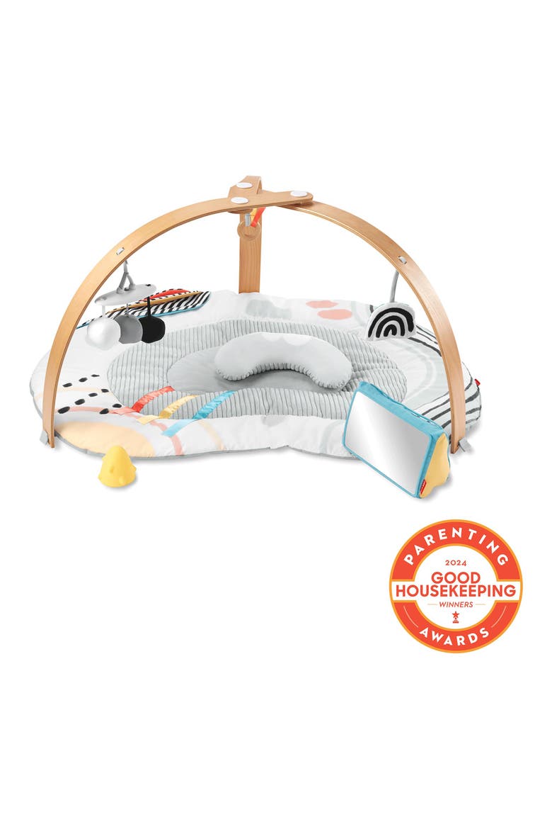 Discoverosity Montessori Inspired Wooden Play Gym, Alternate, color, MULTI