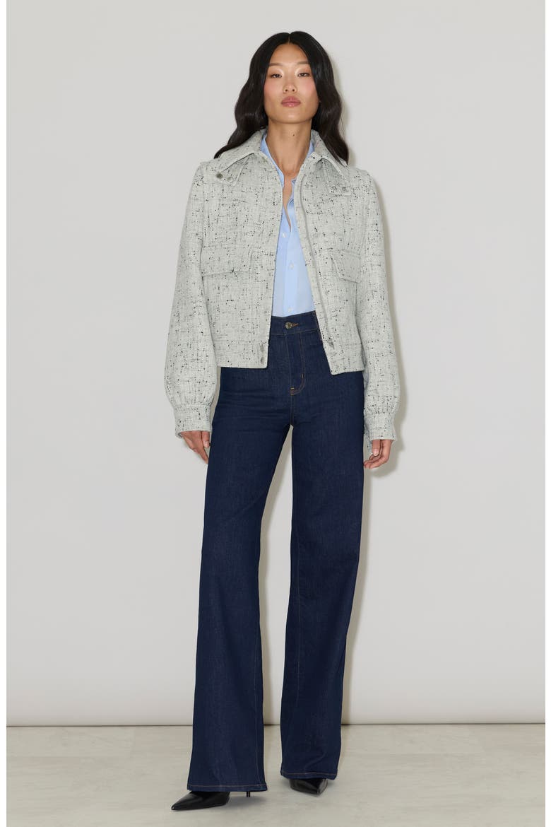 Gene Wool Shirt Jacket, Alternate, color, ASH-NIGHT BLUE