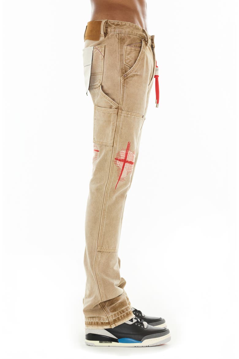 Lenny 603 Carpenter Bootcut Jeans, Alternate, color, KHAKI CANVAS