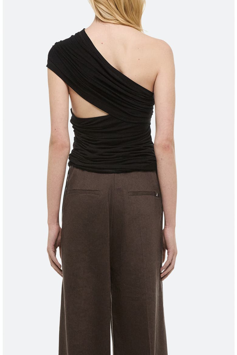 Wind Convertible Asymmetric Cutout Jersey Top, Alternate, color, BLACK