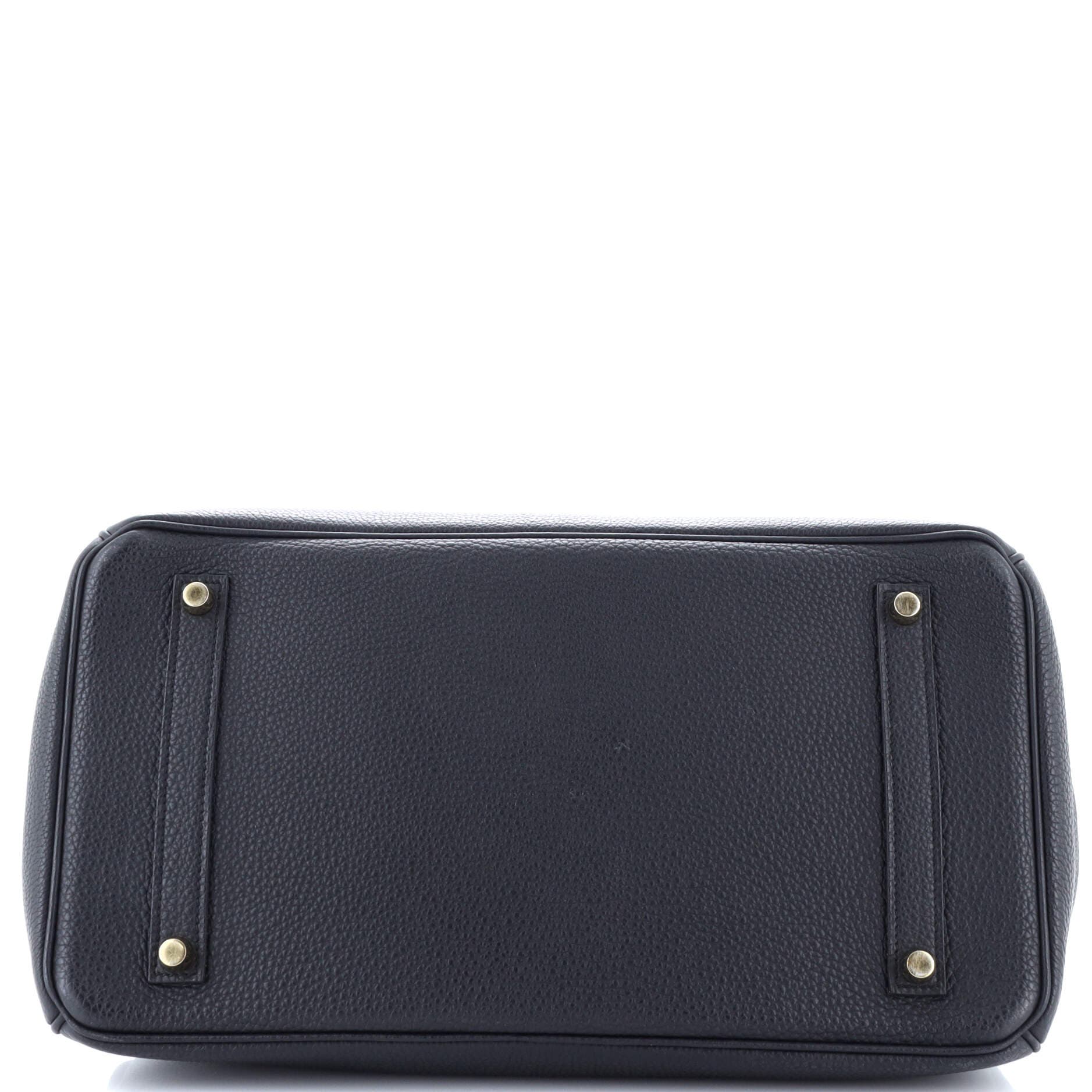 Pre-Owned Hermes Birkin Handbag Black Togo with Gold Hardware 35, Alternate, color, 