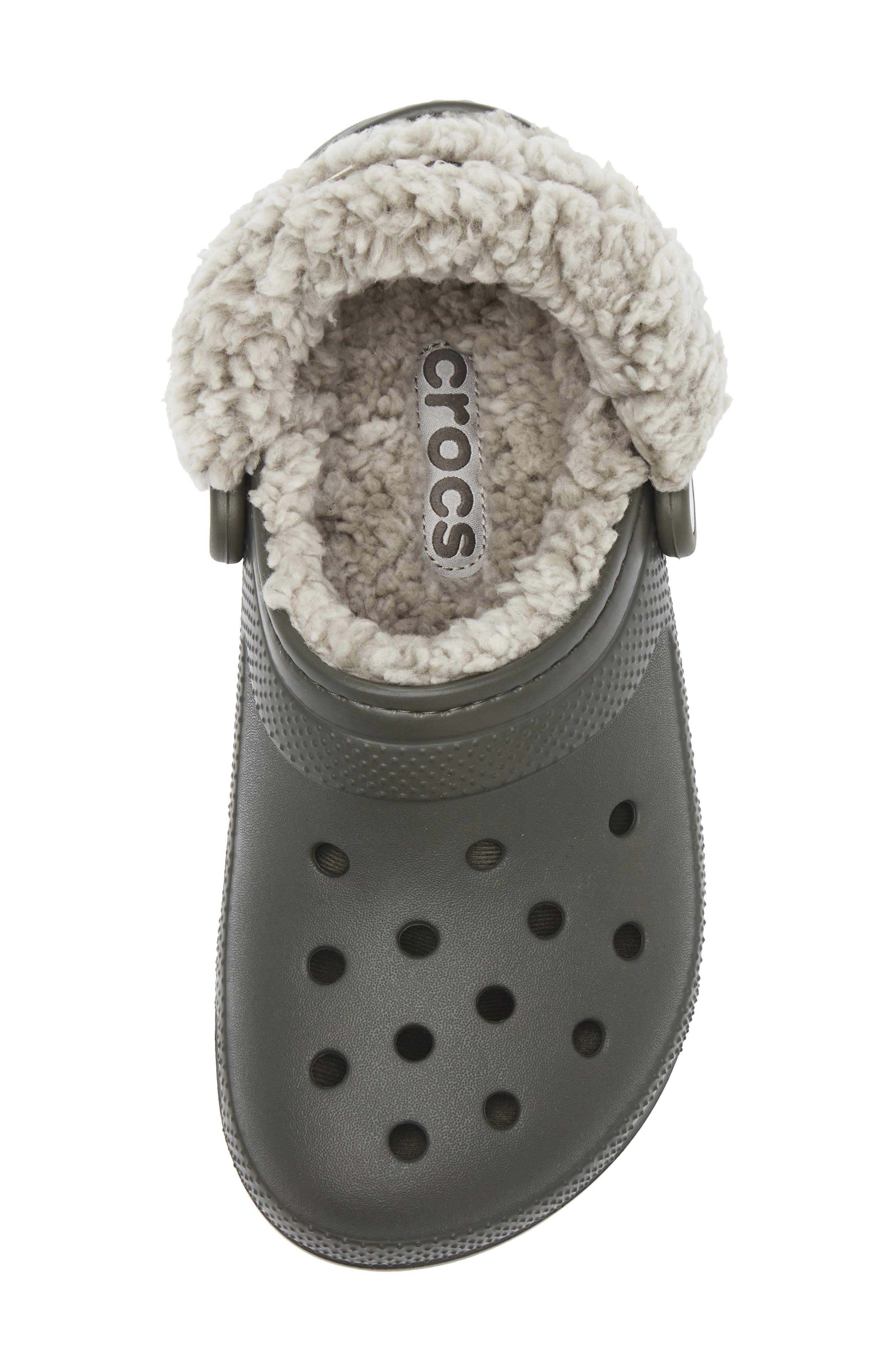 CROCS Classic Fleece Lined Clog, Alternate, color, Dusty Olive