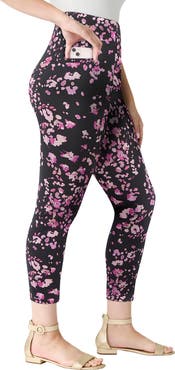 Roaman's Side Pocket Essential Capri Legging