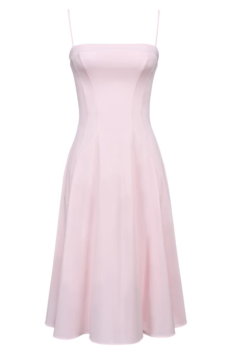 HOUSE OF CB Dolly Seamed Midi Sundress, Alternate, color, Pink