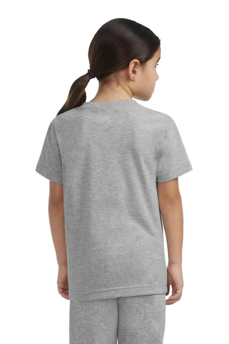 Embroidered Logo Crew Neck T-Shirt, Alternate, color, DARK GREY HEATHER