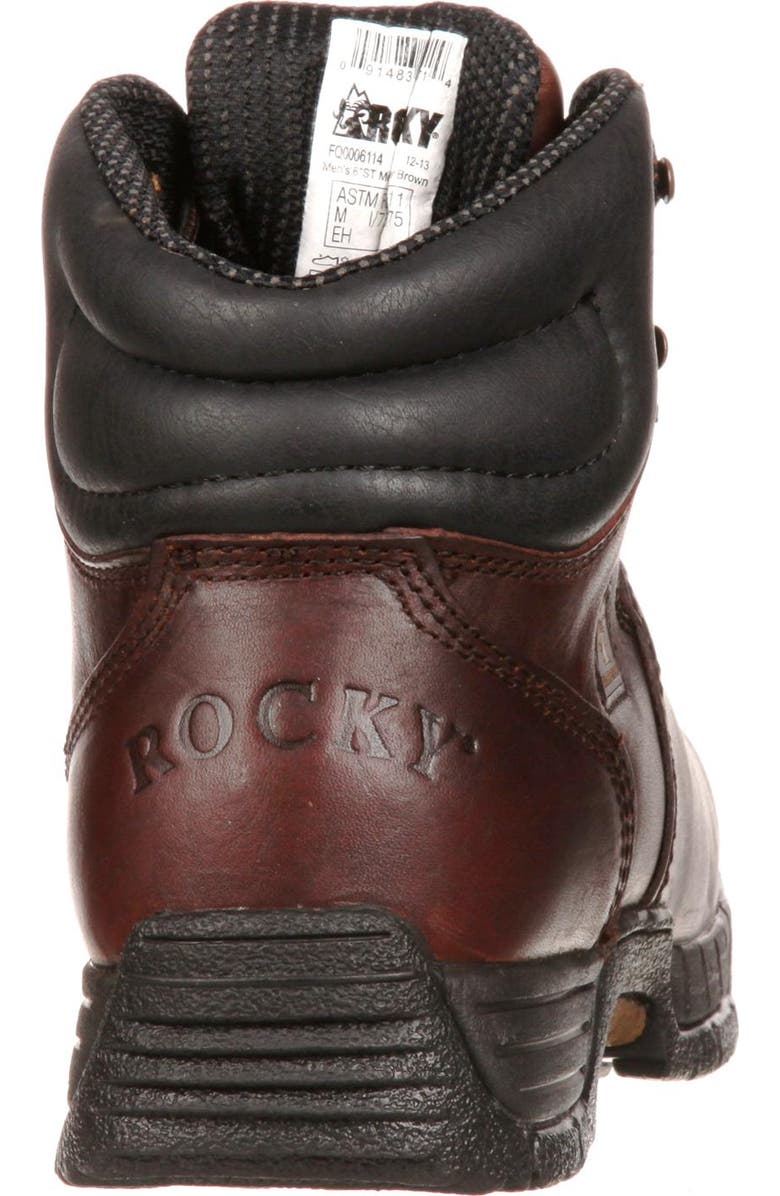 Rocky Waterproof Work Boot, Alternate, color, Brown