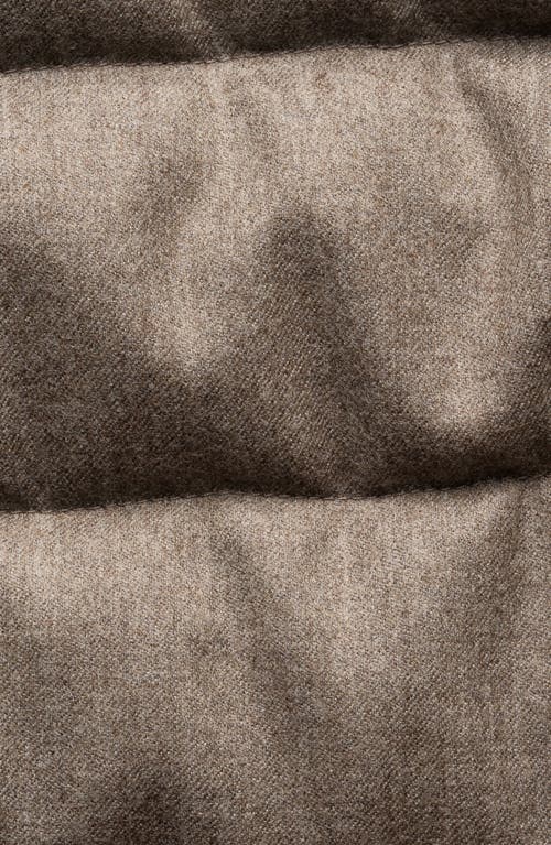 Eton Quilted Wool Vest In Neutral