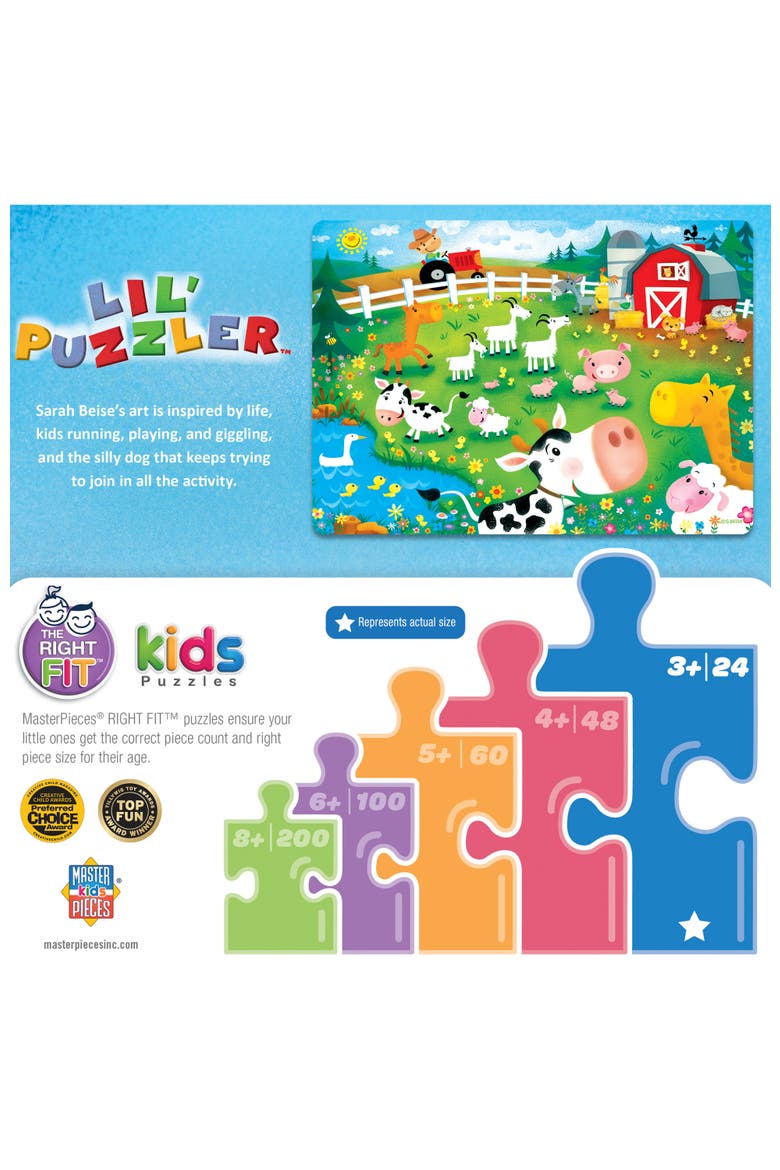 Old MacDonald 24 Piece Jigsaw Puzzle, Alternate, color, Multicolor