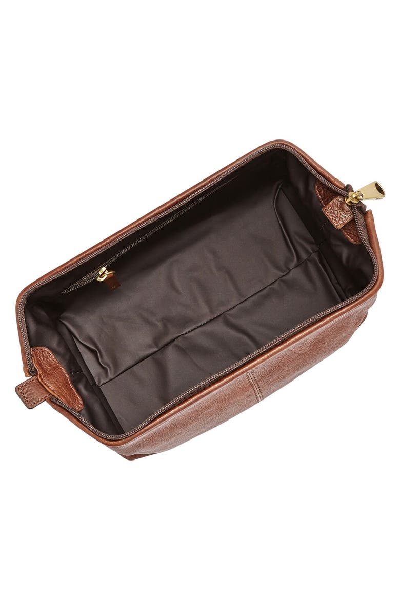 Leather Framed Travel Kit, Alternate, color, COGNAC