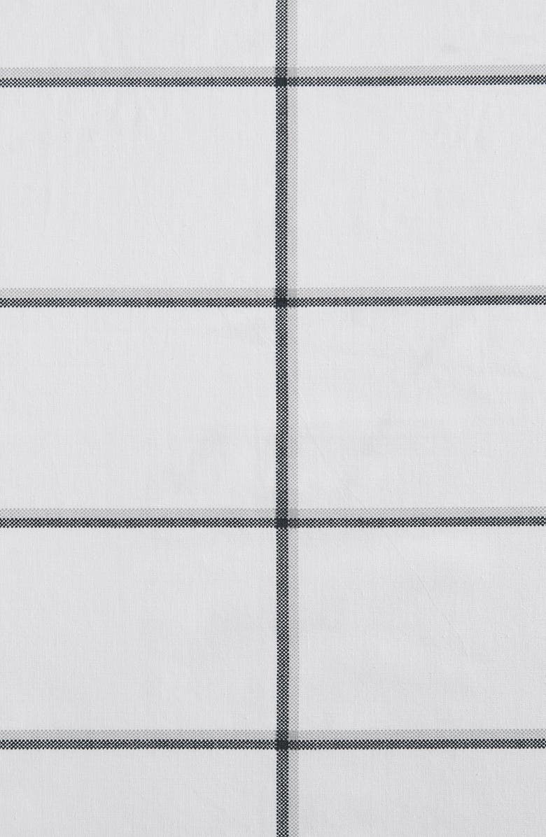 Nautica Plot Grid Print Sheet Set, Alternate, color, Black/ Grey