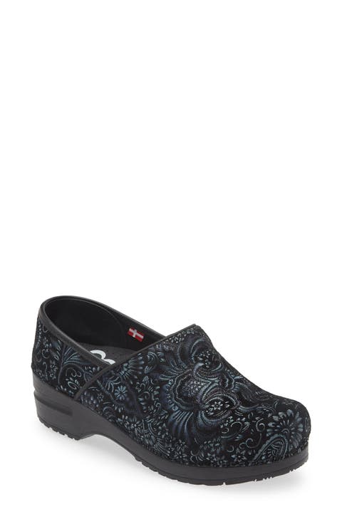 Boteh Paisley Print Clog (Women)
