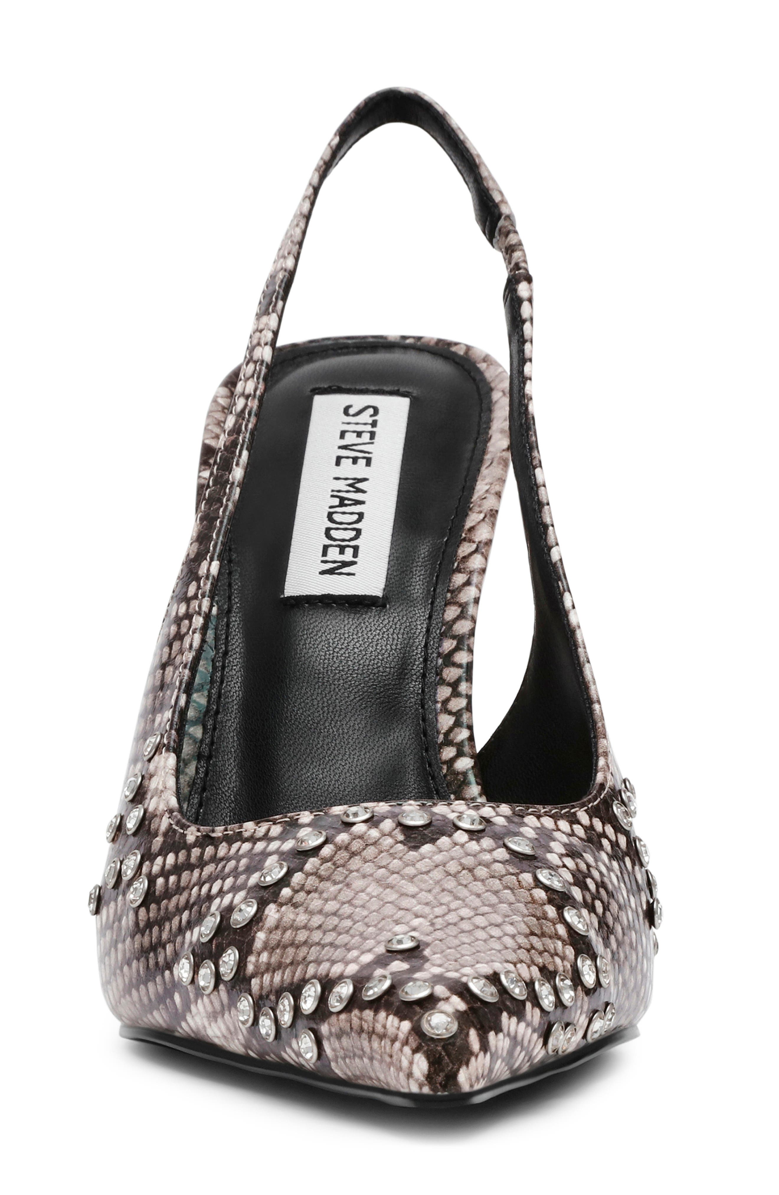 Reyes Pointed Toe Slingback Pump, Alternate, color, SNAKE