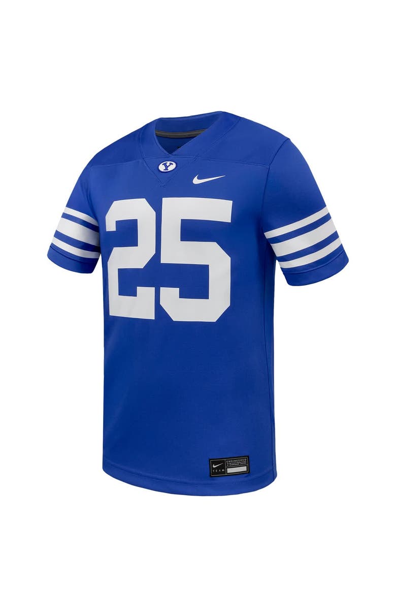 Nike Men's Nike #25 Royal BYU Cougars Untouchable Replica Game Jersey, Alternate, color, Royal