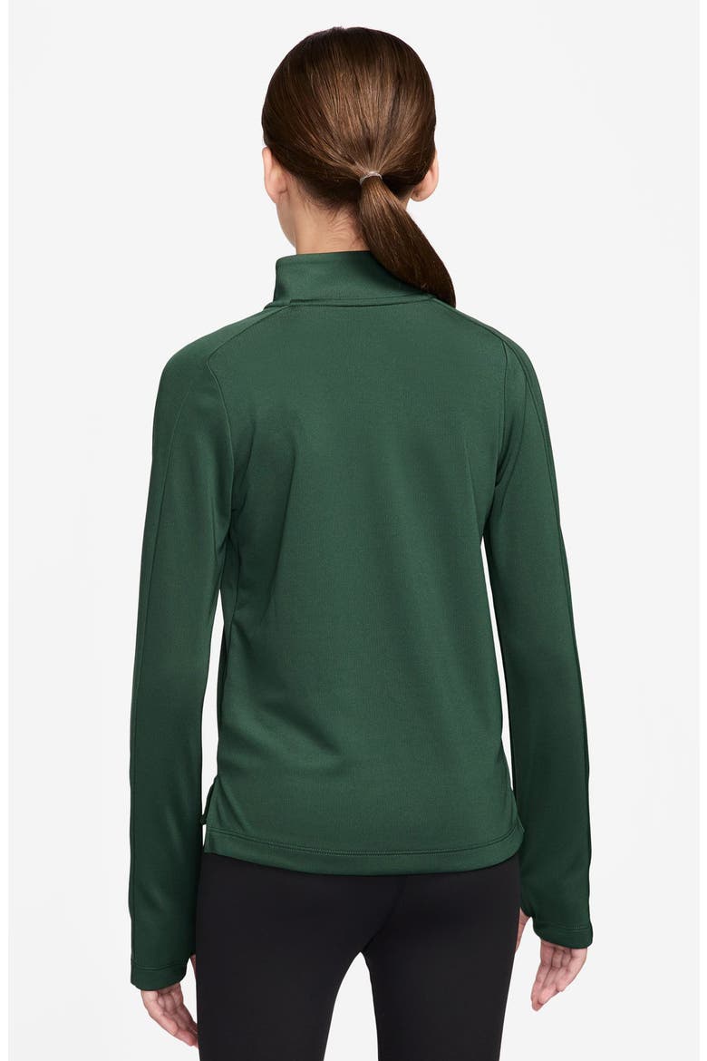 Kids' Dri-FIT Half Zip Pullover, Alternate, color, FIR/ MINT FOAM/ FIR