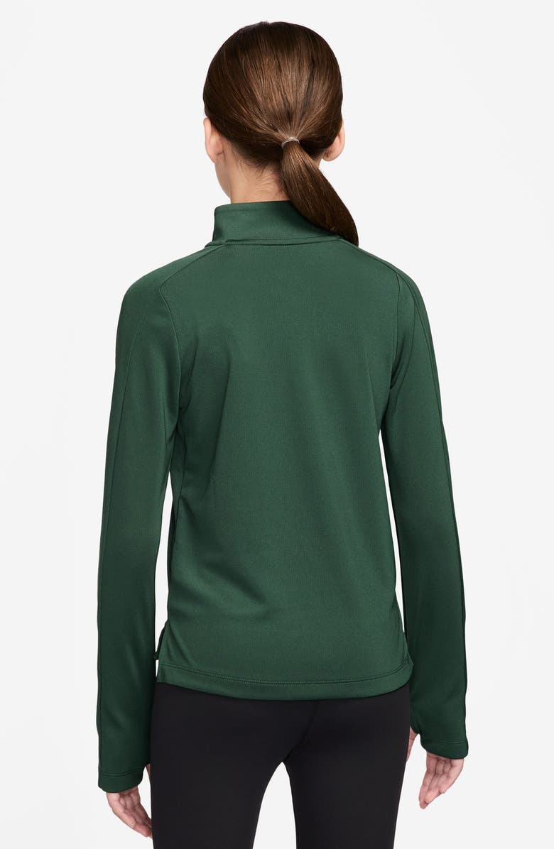 Nike Kids' Dri-FIT Half Zip Pullover, Alternate, color, Fir/ Mint Foam/ Fir