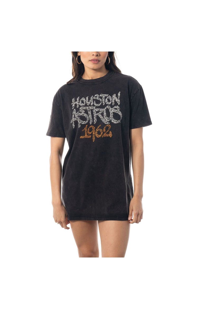 Women's The Wild Collective Black Houston Astros T-Shirt Dress, Alternate, color, Black