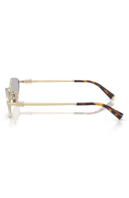 Miu Miu 56zs Geometric-frame Sunglasses In Gold Grey