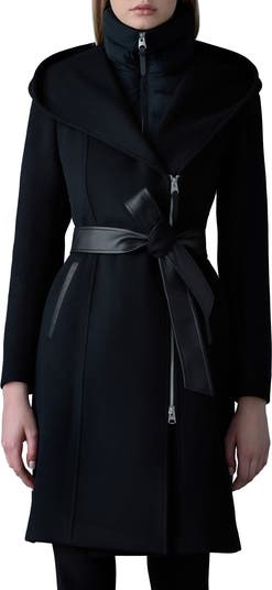 Mackage Shia-SLB 2-in-1 Double Face Wool Coat with Removable Mackage Shia-SLB 2-in-1 Double Face Wool Coat with Removable