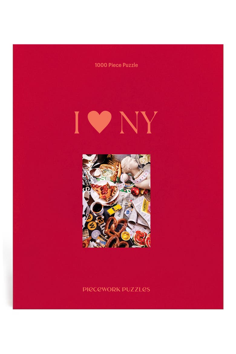 New York 1000-Piece Jigsaw Puzzle, Main, color, RED