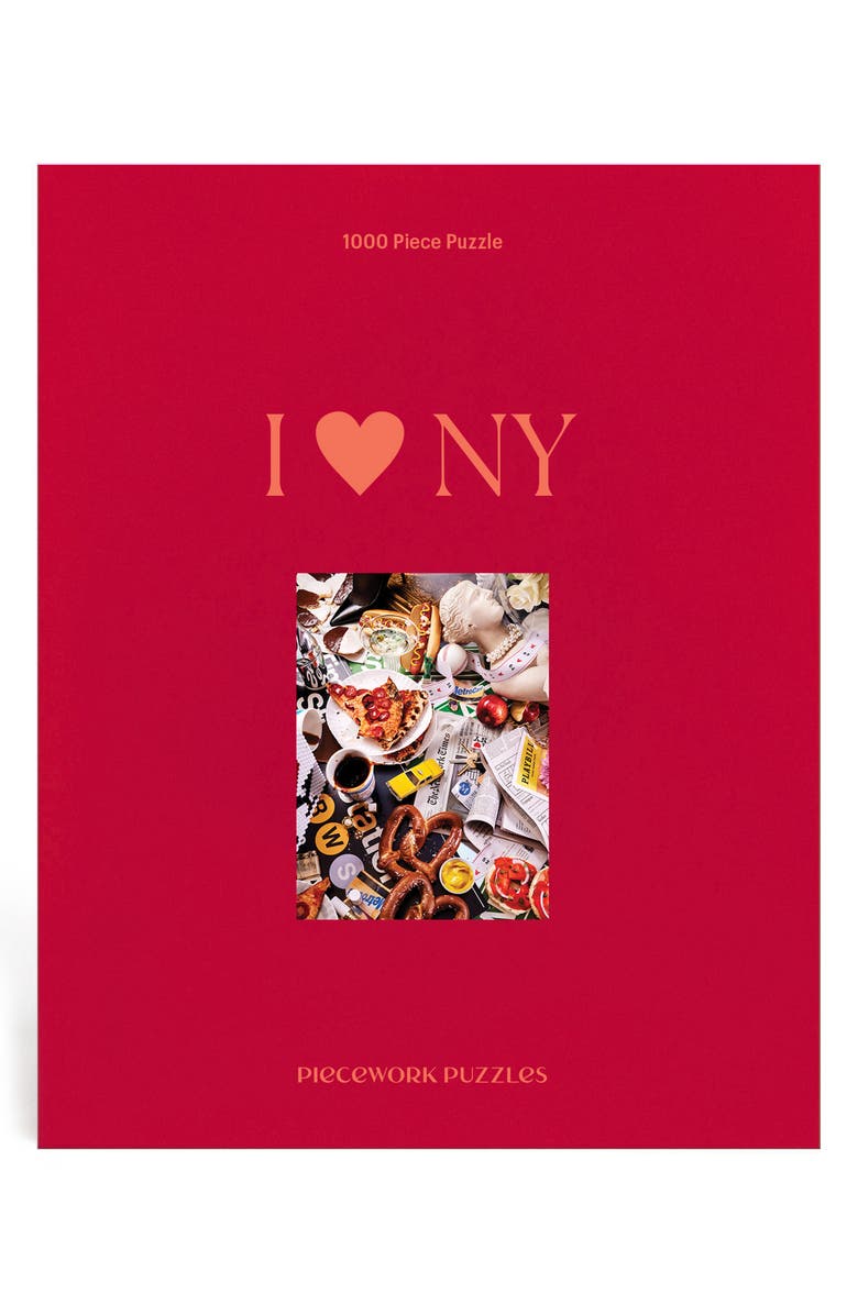 PIECEWORK PUZZLES New York 1000-Piece Jigsaw Puzzle, Main, color, Red