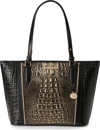 Brahmin outlet Crocodile Embossed Tote Bag