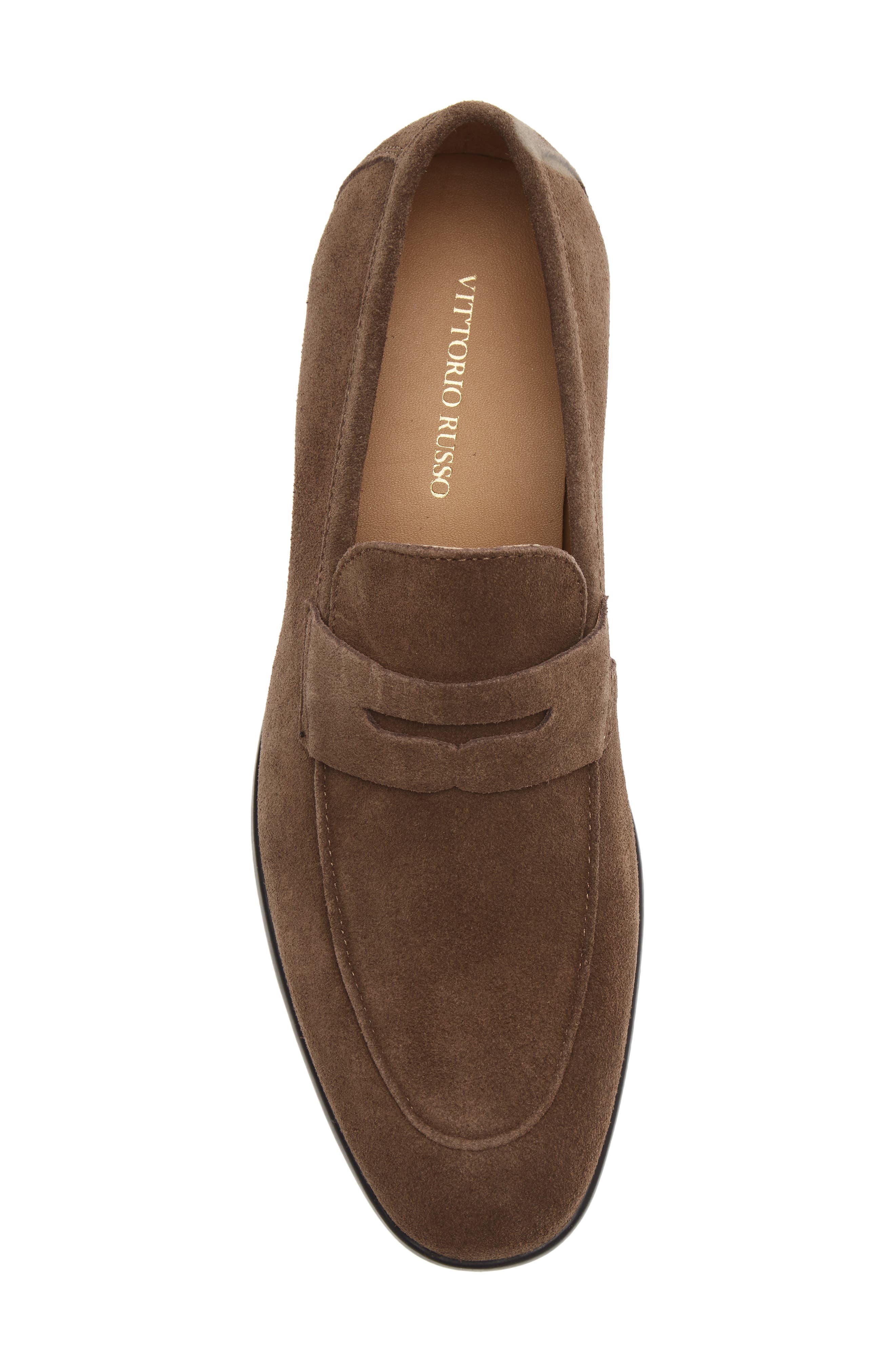 Montagna Penny Loafer, Alternate, color, SILK SUEDE CASTAGNO