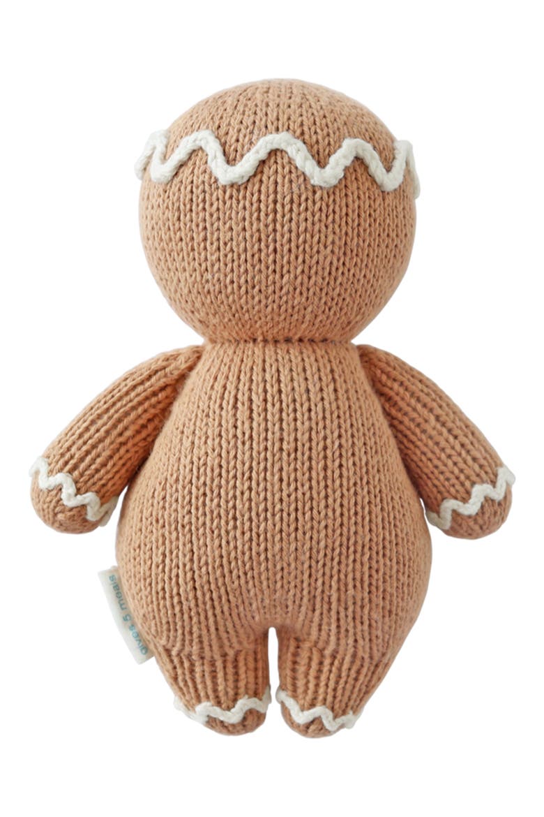 Baby Gingerbread Stuffed Animal, Alternate, color, BROWN
