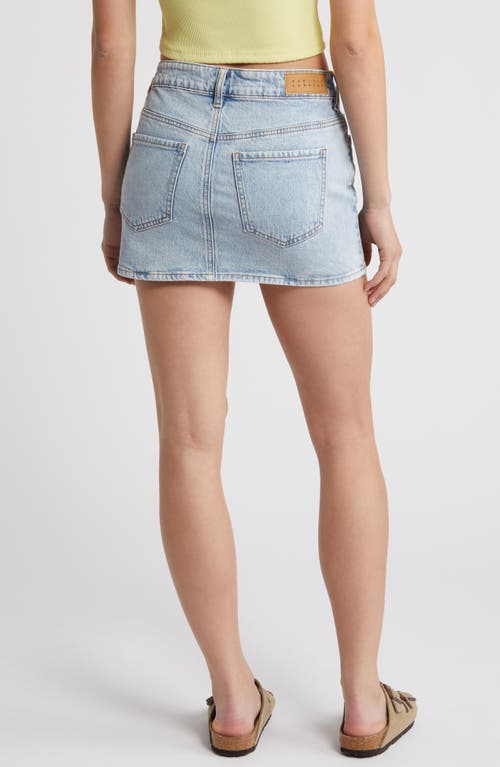 Pacsun Ella Denim Miniskirt In Blue