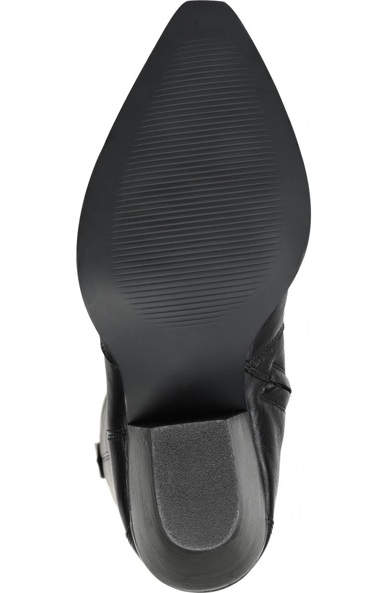 Journee Signature Pryse Leather Western Boot, Alternate, color,