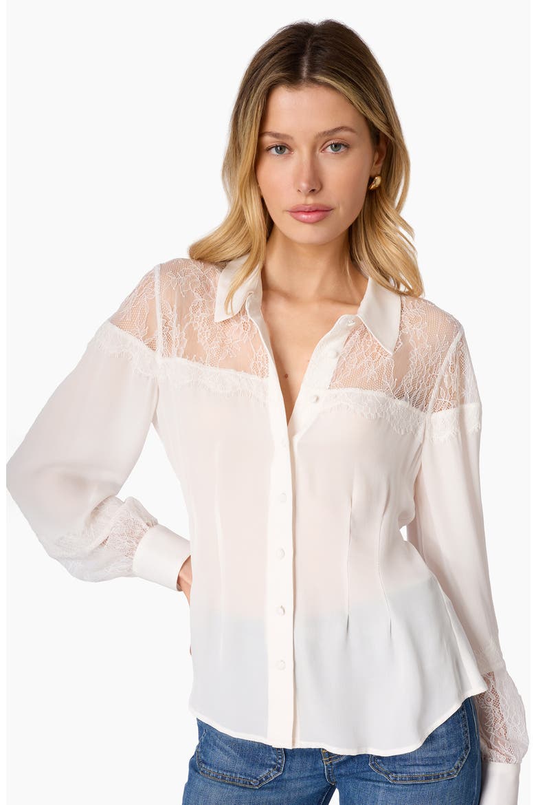 Lucena Silk Shirt, Alternate, color, MACADAMIA