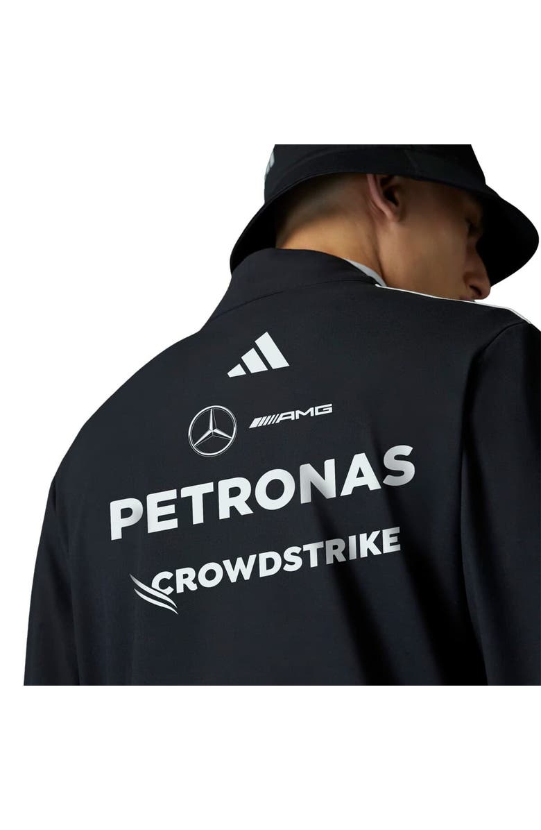 adidas Men's adidas  Black Mercedes-AMG Petronas F1 Team Team Wear Quarter-Zip Pullover Sweatshirt, Alternate, color, 