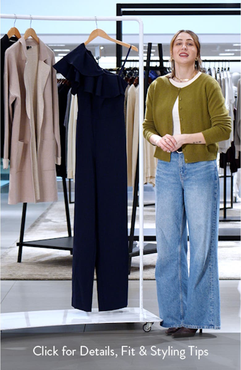 One-Shoulder Ruffle Jumpsuit, sales video thumbnail